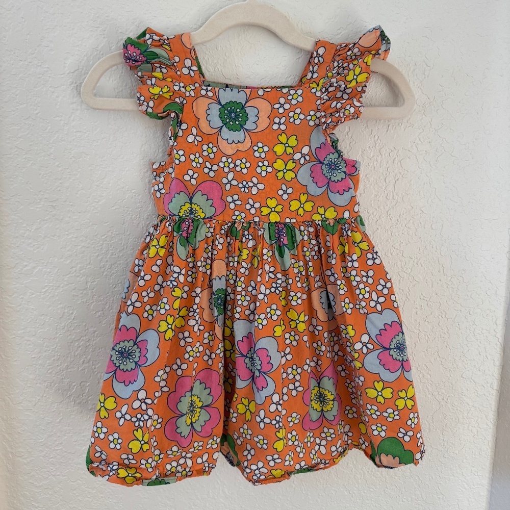 Stella McCartney Kids Girls Vibrant Orange Dress